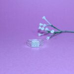 Regal Grid Pure Silver Ring