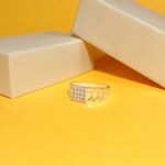 Regal Grid Pure Silver Ring