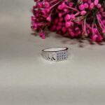 Regal Grid Pure Silver Ring