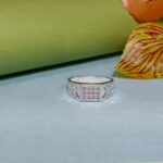 Regal Grid Pure Silver Ring