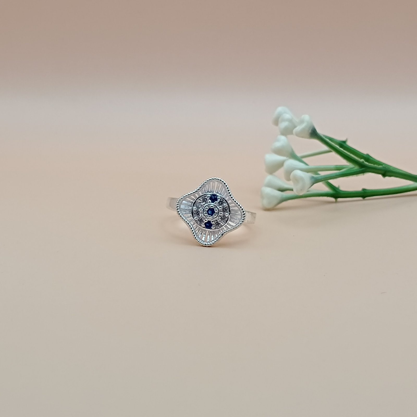 IMG_20250807_161506 Blue Blossom Pure Silver Ring