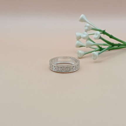 BlossomBand Pure Silver Ring