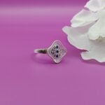 Blue Blossom Pure Silver Ring