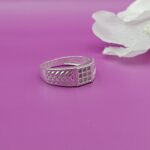 Leaf Crest Pure Silver Ring