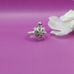 Elegant Silver Turtle Ring
