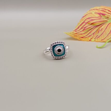 Pure Silver Evil Eye Protection Ring