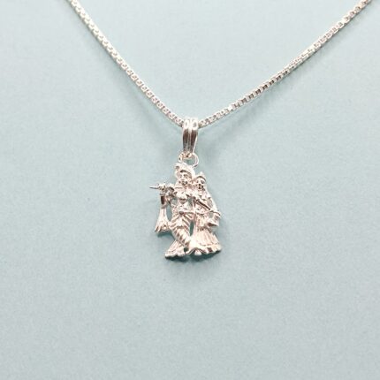 Radha Krishna 925 Silver Pendant