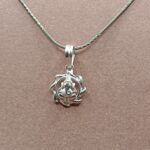 Ganesh Lotus 925 Silver Pendant
