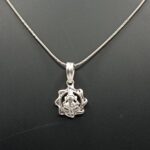 Ganesh Lotus 925 Silver Pendant