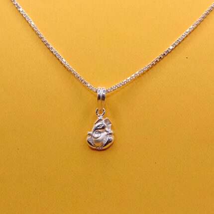 Minimal Ganesha 925 Silver Pendant
