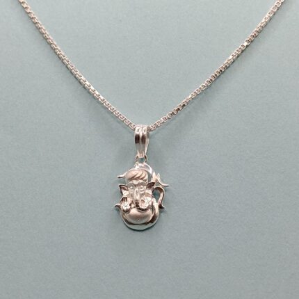 925 Silver Modern Ganesh Pendant