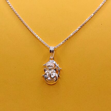 925 Silver Modern Ganesh Pendant