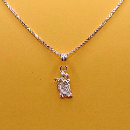 925 Silver Radha Krishna Pendant