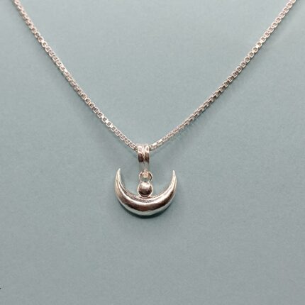 925 Silver Crescent Moon Pendant