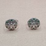 Pure Silver Antique Floral Toe Rings