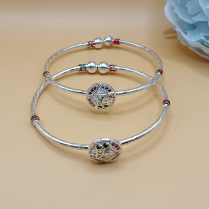 Elegant Pure Silver Bangles