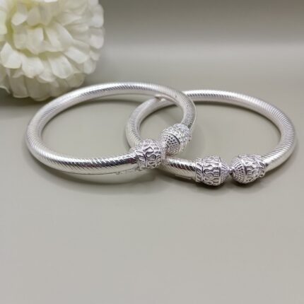 Pure Silver Antique Design Bangles
