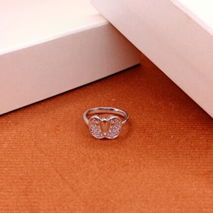 925 Silver Abstract Butterfly Ring