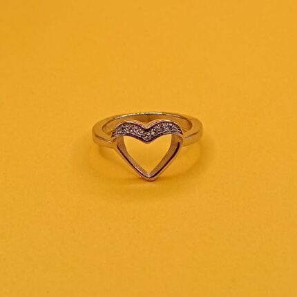 925 Silver Open Heart Ring