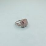 925 Silver Halo Cluster Ring