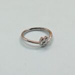 925 Silver Paw Print Heart Ring