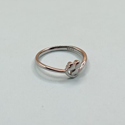 925 Silver Paw Print Heart Ring