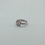 Heart-Shaped Ruby Halo 925 Silver Ring