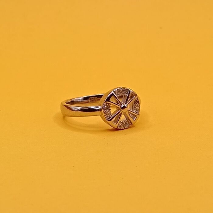 Heart-Shaped Ruby Halo 925 Silver Ring