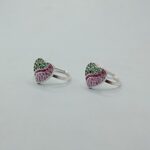 Pure Silver Heart Toe Rings