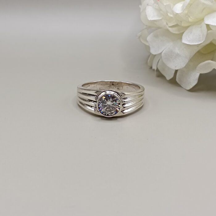 925 Silver White Stone Ring