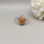 925 Silver Brown Stone Ring