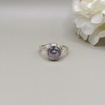 925 Silver Light Purple Stone Ring