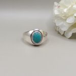 925 Silver Blue Turquoise Ring