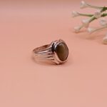 925 Silver Oval Grey Ring(on order)