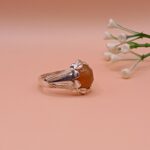 925 Silver Brown Stone Ring