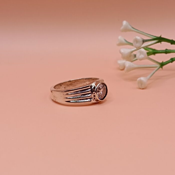 925 Silver White Stone Ring