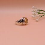 925 Silver Yellow Stone Ring