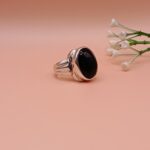 925 Silver Oval Black Onyx Ring