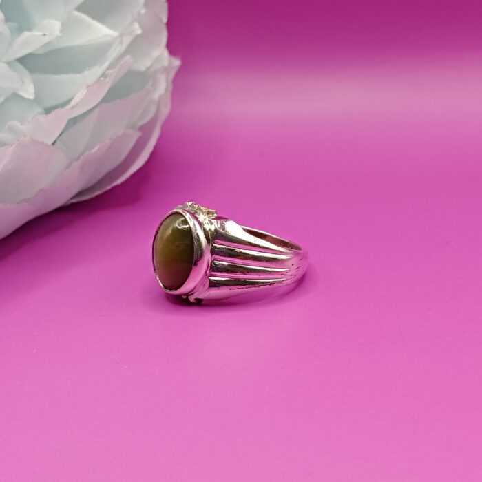 925 Sterling Silver Oval-Grey Elegant Ring