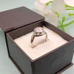 925 Silver Light Purple Stone Ring