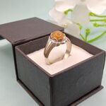925 Silver Brown Stone Ring