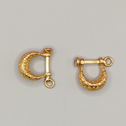 Traditional Silver Murki Golden Earrings for Men