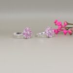 Pink Blossom Pure Silver Toe Ring