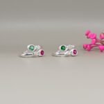 Dual Stone Pure Silver Toe Ring