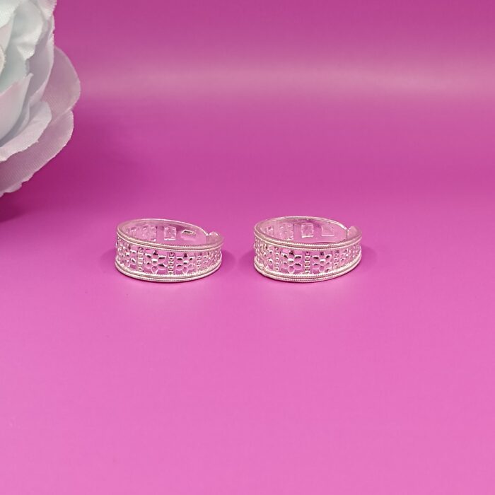Classic Band Pure Silver Toe Ring