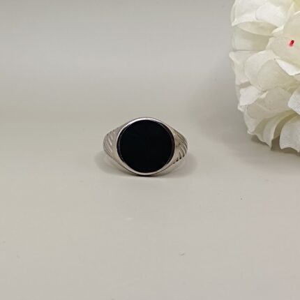 925 Silver Black Onyx Ring