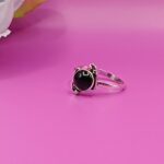 925 Silver Green Stone Classic Ring