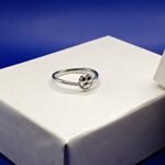 925 Silver Paw Print Heart Ring
