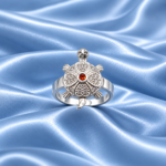 Elegant Silver Turtle Ring