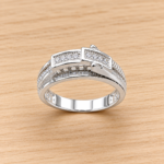 Classic Pure Silver Belt-Style Ring